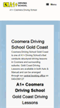Mobile Screenshot of coomeradrivingschool.com
